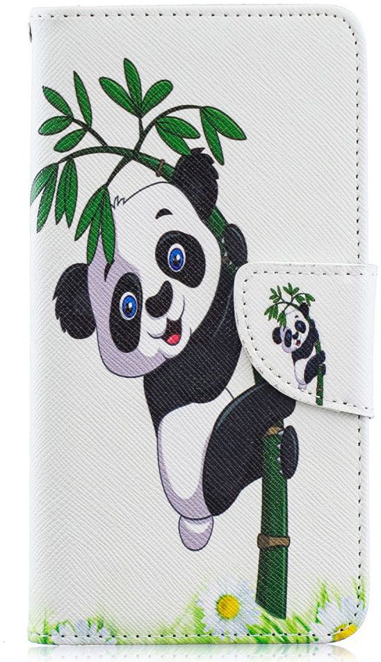 Samsung Galaxy A40 Portemonnee Print Hoesje Lovely Panda afbeelding 1