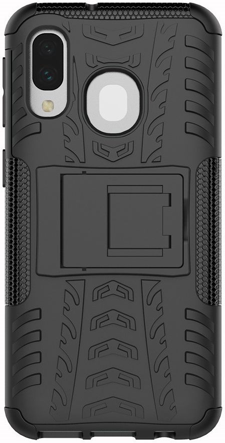Samsung Galaxy A40 Robuust Hybride Hoesje Zwart afbeelding 6