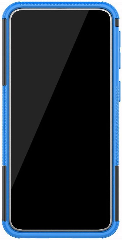 Samsung Galaxy A40 Robuust Hybride Hoesje Blauw afbeelding 7