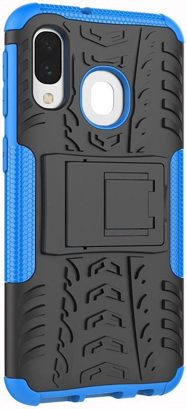Samsung Galaxy A40 Robuust Hybride Hoesje Blauw afbeelding 8