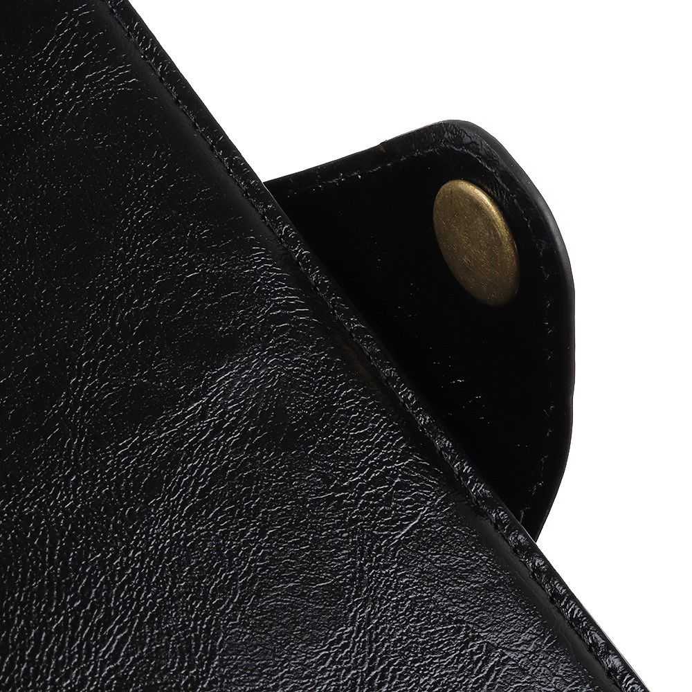 Samsung Galaxy A40 Portemonnee Knoop Hoesje Zwart afbeelding 7
