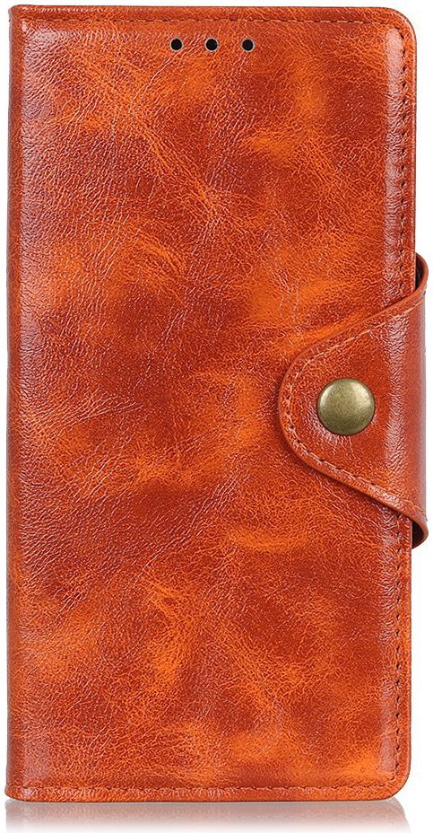 Samsung Galaxy A40 Portemonnee Knoop Hoesje Oranje afbeelding 1
