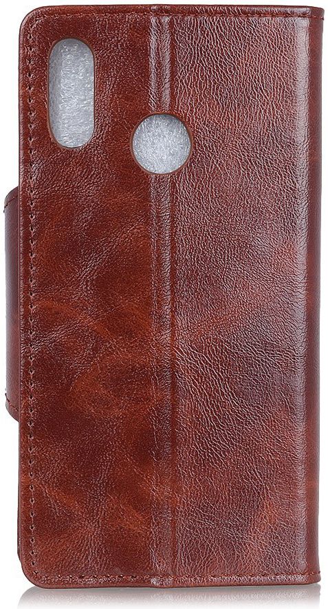 Samsung Galaxy A40 Portemonnee Knoop Hoesje Bruin afbeelding 8