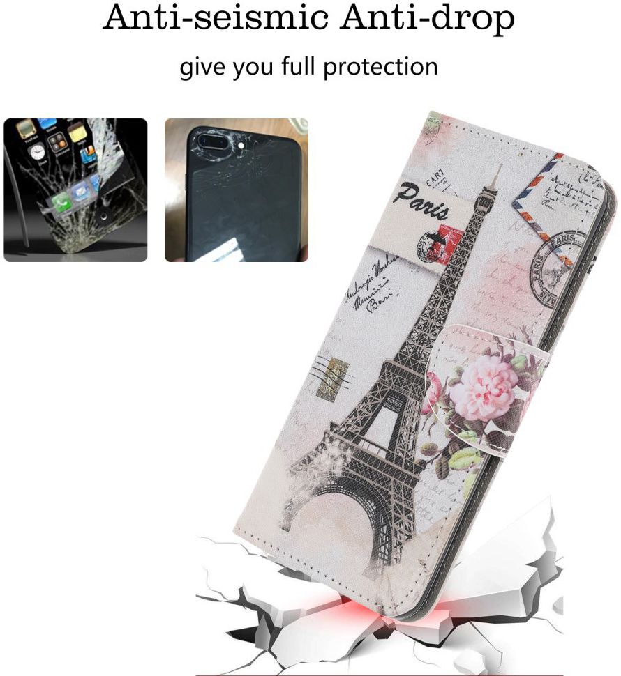 Samsung Galaxy A70 Portemonnee Print Hoesje Eiffeltoren afbeelding 2
