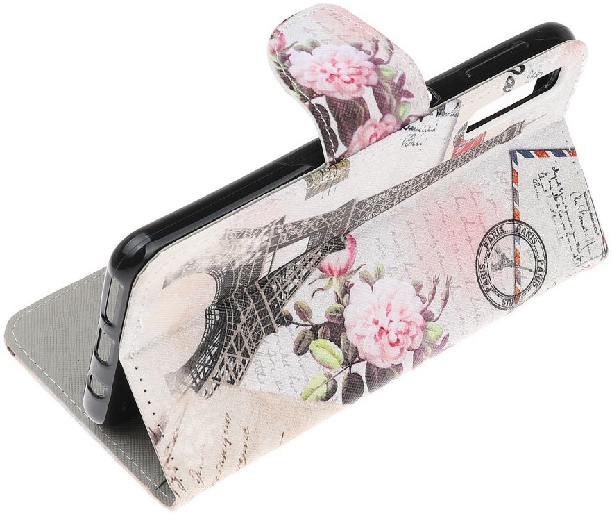 Samsung Galaxy A70 Portemonnee Print Hoesje Eiffeltoren afbeelding 3