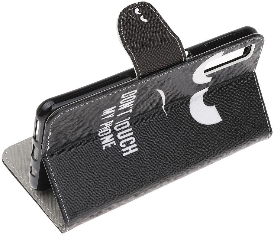 Samsung Galaxy A70 Portemonnee Print Hoesje Don't Touch My Phone afbeelding 3