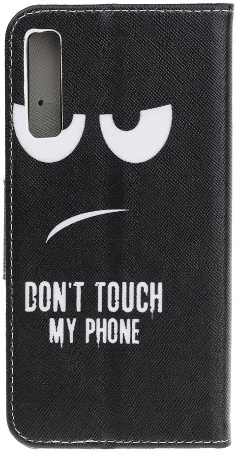 Samsung Galaxy A70 Portemonnee Print Hoesje Don't Touch My Phone afbeelding 4
