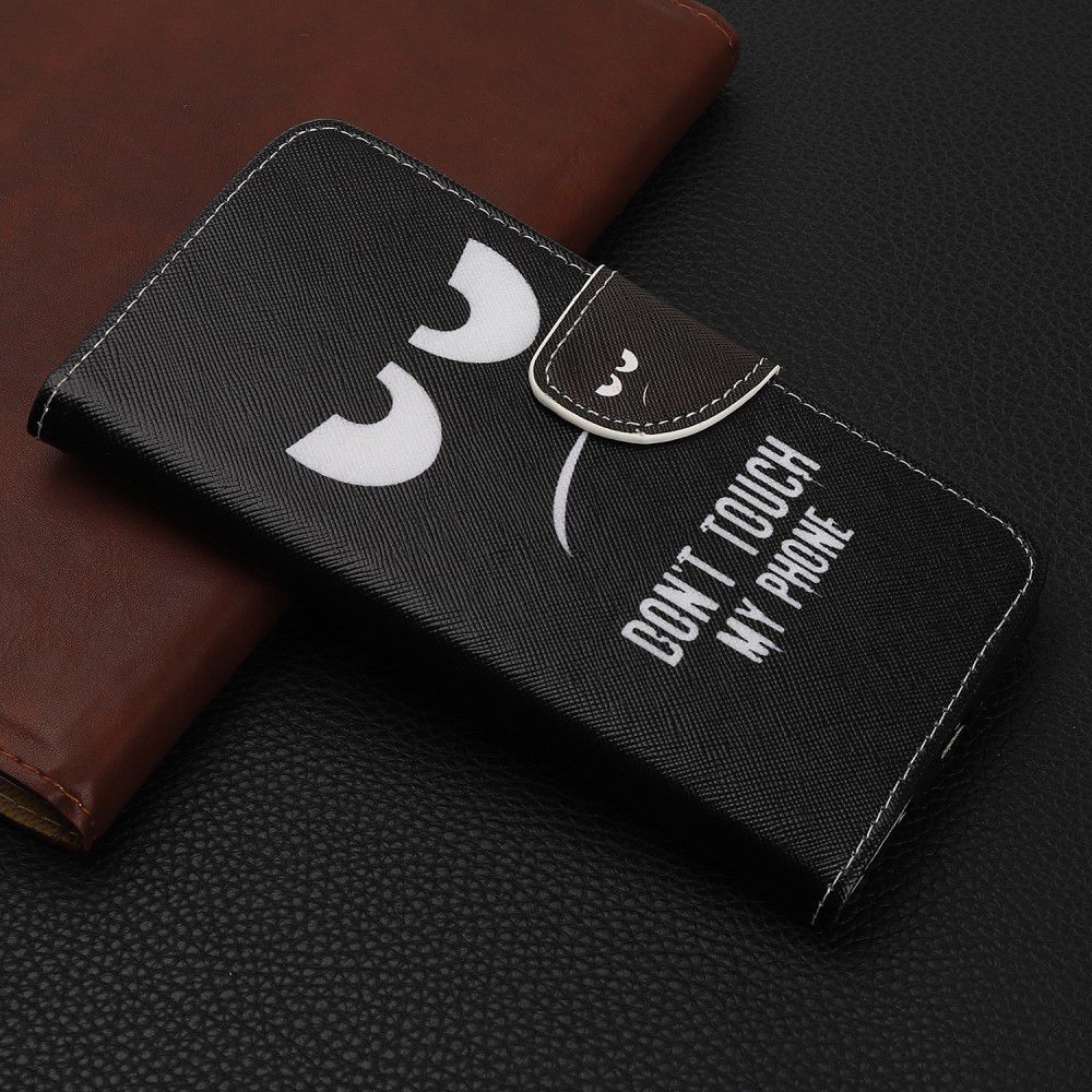 Samsung Galaxy A70 Portemonnee Print Hoesje Don't Touch My Phone afbeelding 6