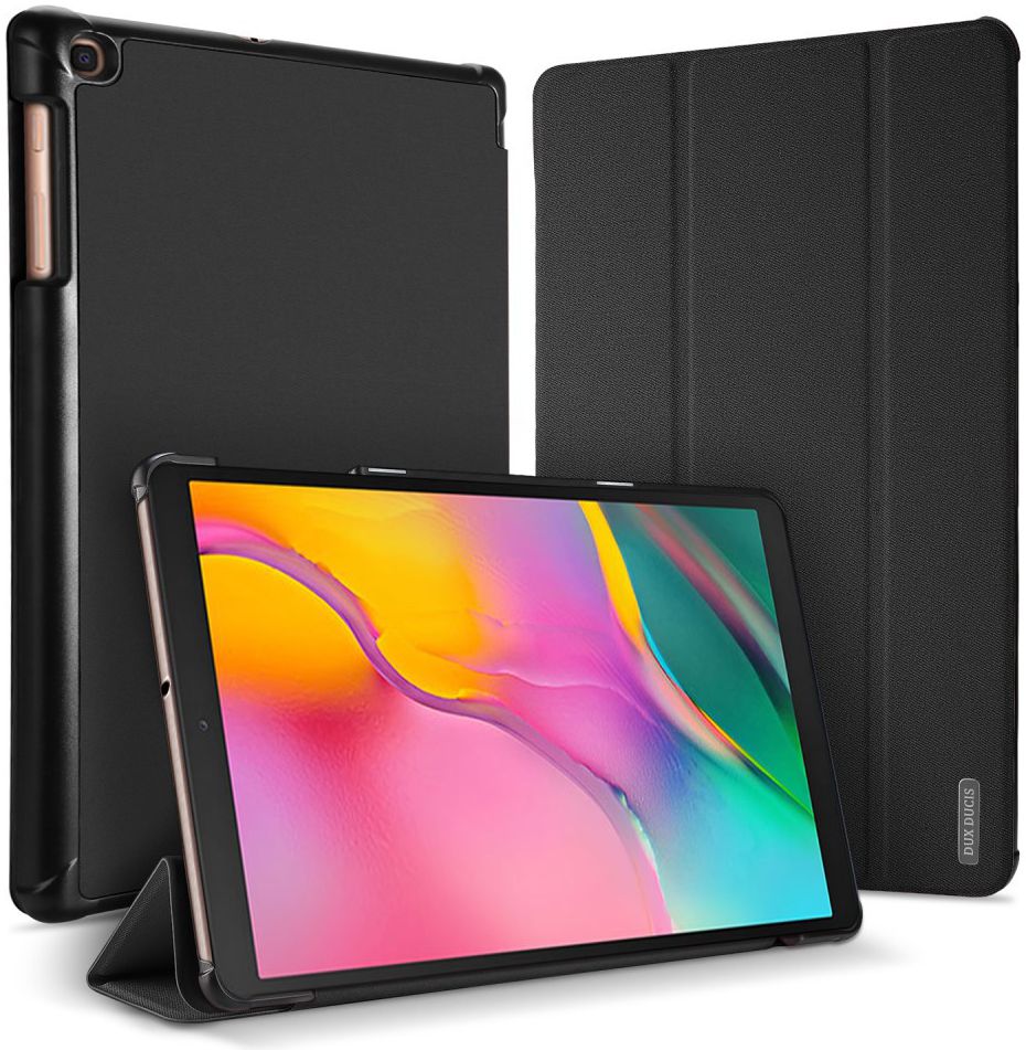 Dux Ducis Samsung Galaxy Tab A 10.1 (2019) Tri-fold Hoes Zwart afbeelding 1