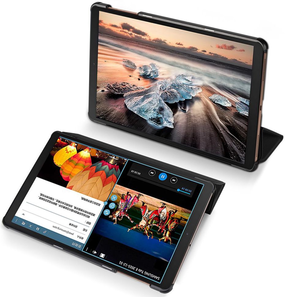 Dux Ducis Samsung Galaxy Tab A 10.1 (2019) Tri-fold Hoes Zwart afbeelding 3