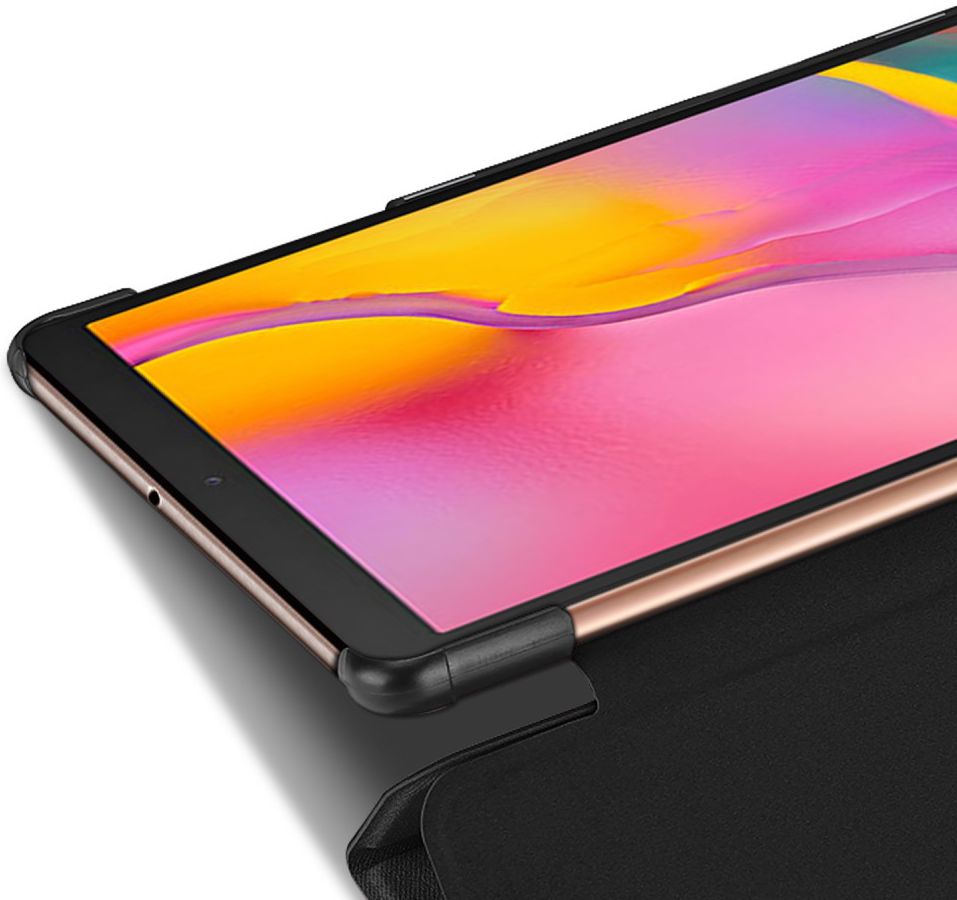 Dux Ducis Samsung Galaxy Tab A 10.1 (2019) Tri-fold Hoes Zwart afbeelding 4