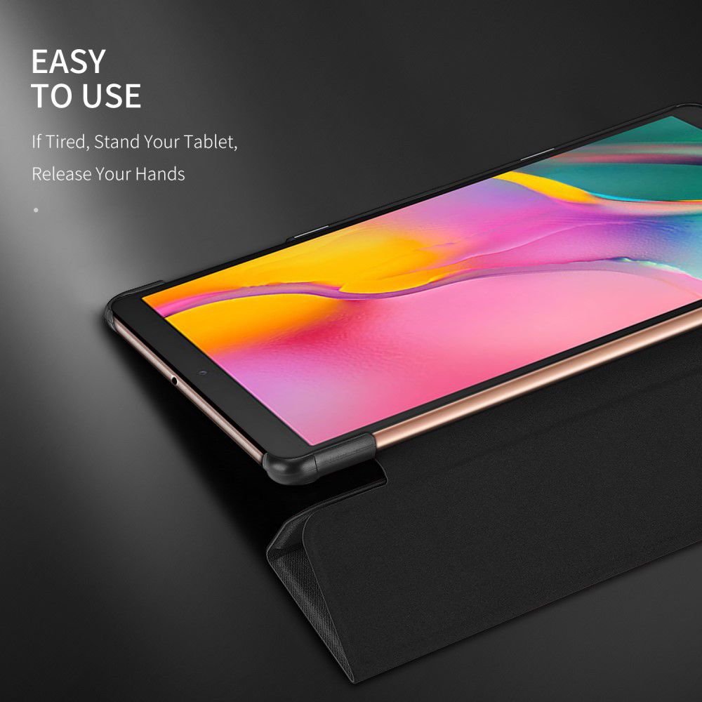 Dux Ducis Samsung Galaxy Tab A 10.1 (2019) Tri-fold Hoes Zwart afbeelding 6