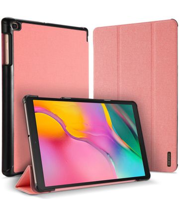 Dux Ducis Samsung Galaxy Tab A 10.1 (2019) Tri-fold Hoes Roze Hoesjes