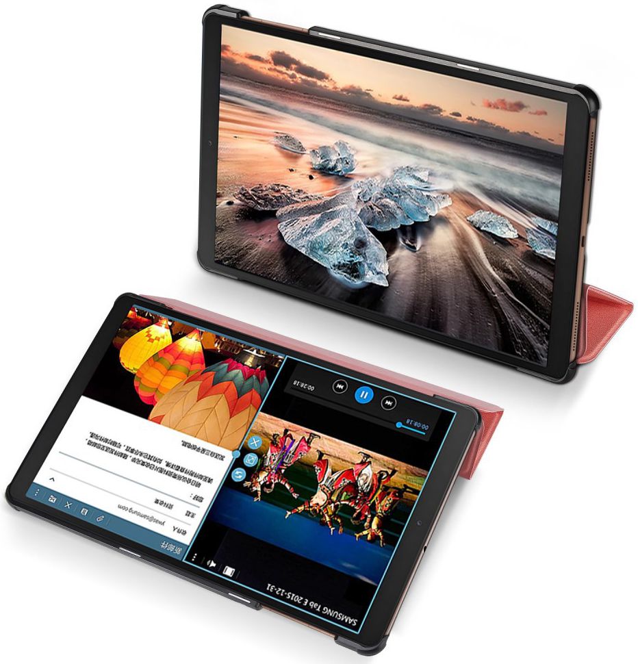 Dux Ducis Samsung Galaxy Tab A 10.1 (2019) Tri-fold Hoes Roze afbeelding 3