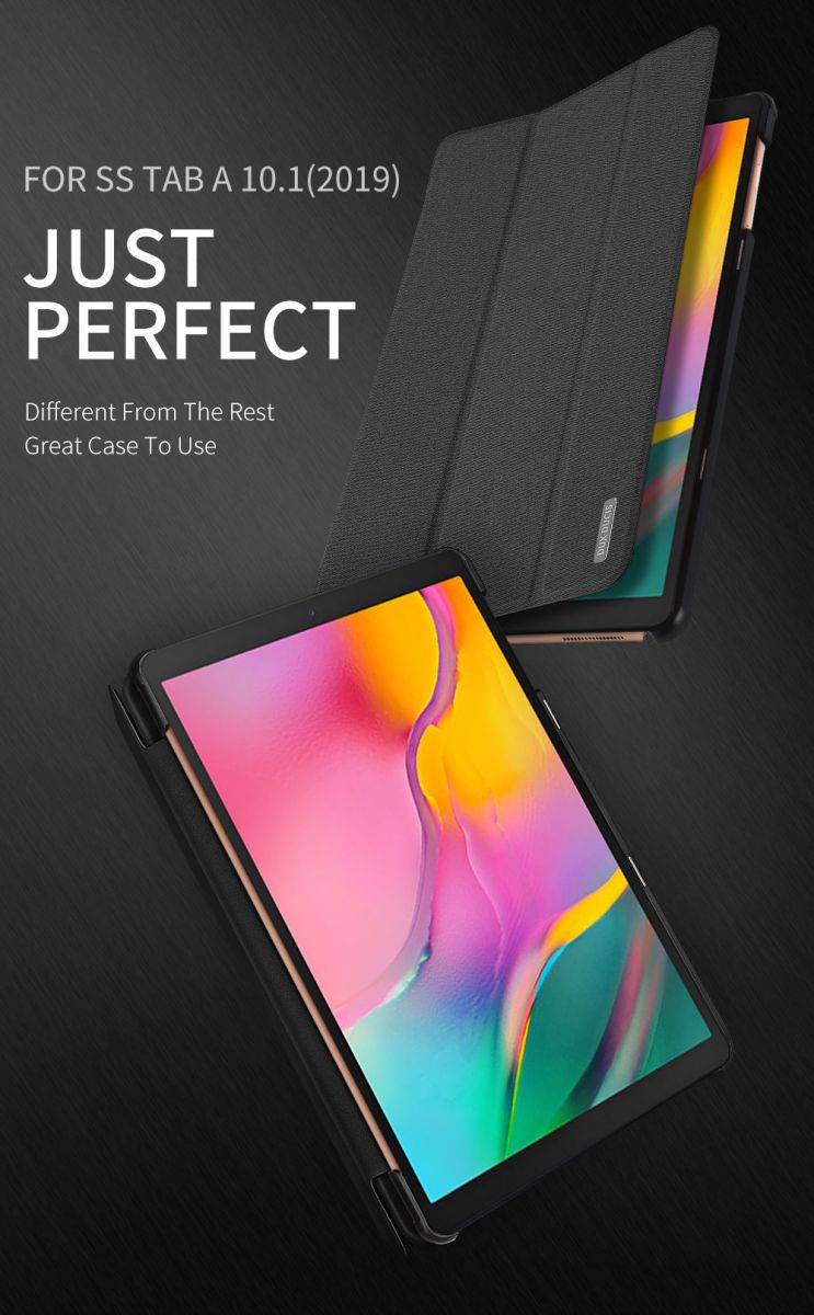 Dux Ducis Samsung Galaxy Tab A 10.1 (2019) Tri-fold Hoes Blauw afbeelding 6