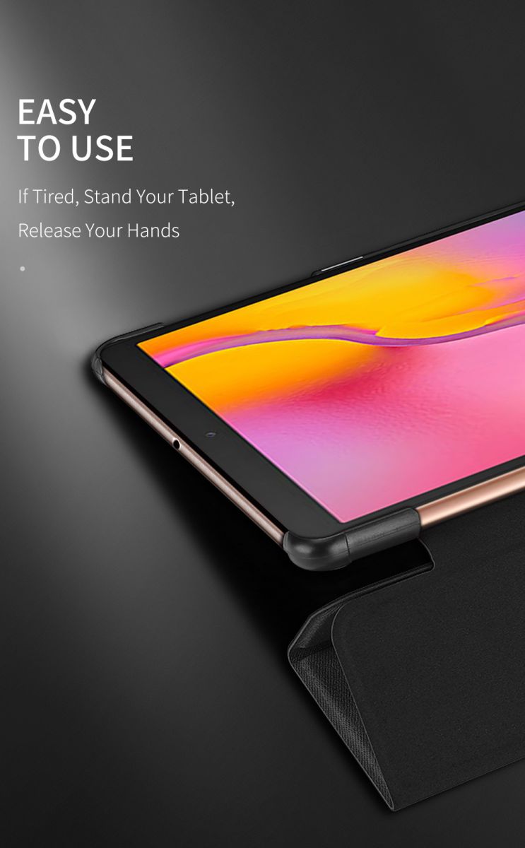 Dux Ducis Samsung Galaxy Tab A 10.1 (2019) Tri-fold Hoes Blauw afbeelding 7