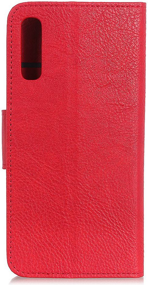 Samsung Galaxy A50 Book Case Hoesje Wallet Stand Kunst Leer Rood afbeelding 9