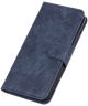 Samsung Galaxy A50 Book Case Hoesje Wallet Stand Kunst Leer Blauw