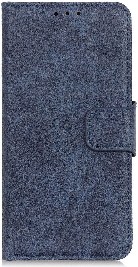 Samsung Galaxy A50 Book Case Hoesje Wallet Stand Kunst Leer Blauw afbeelding 2