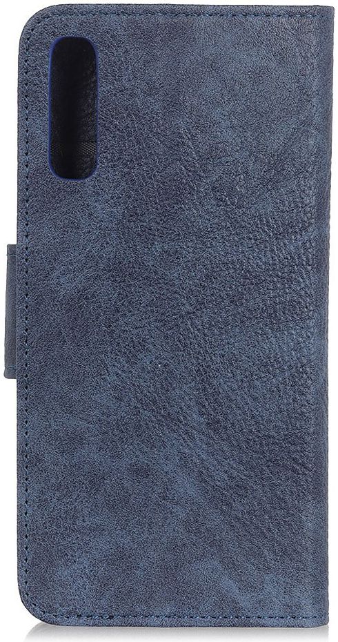 Samsung Galaxy A50 Book Case Hoesje Wallet Stand Kunst Leer Blauw afbeelding 9