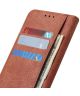 Samsung Galaxy A50 Book Case Hoesje Wallet Stand Kunst Leer Bruin