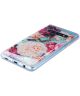 Samsung Galaxy S10 Glitter TPU Hoesje met Print Elegant Flowers