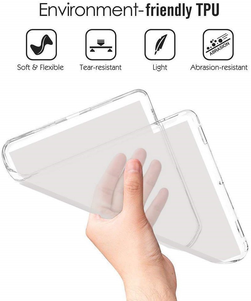 Samsung Galaxy Tab A 10.1 (2019) TPU Hoesje Transparant afbeelding 2