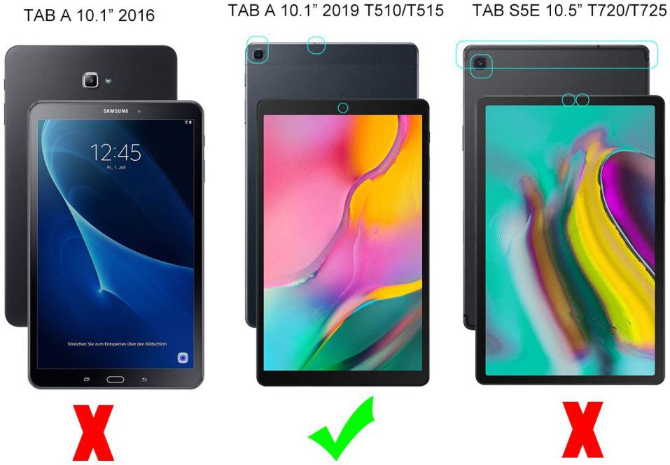 Samsung Galaxy Tab A 10.1 (2019) TPU Hoesje Transparant afbeelding 4