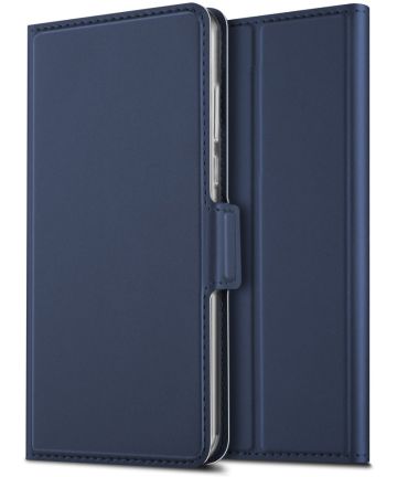 Samsung Galaxy A70 Hoesje met Kaarthouder Blauw Hoesjes