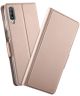 Samsung Galaxy A70 Hoesje met Kaarthouder Roze Goud