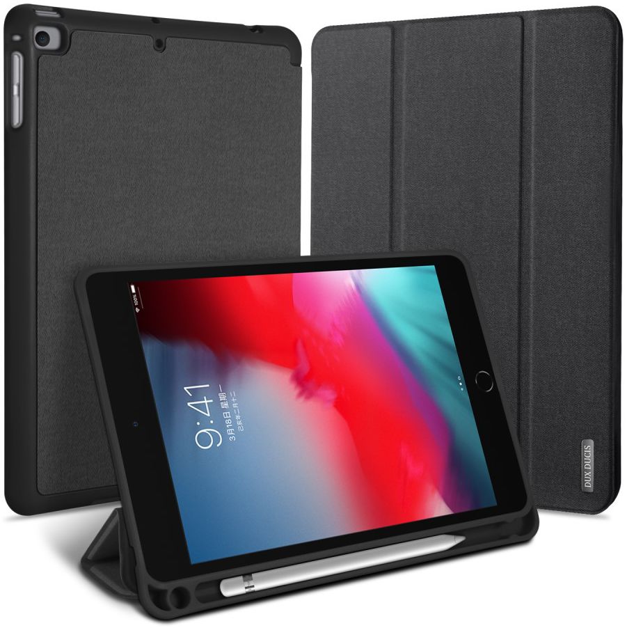 Dux Ducis Domo Series Apple iPad Mini 5 (2019) Tri-fold Hoes Zwart afbeelding 1