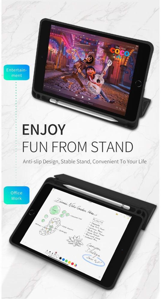 Dux Ducis Domo Series Apple iPad Mini 5 (2019) Tri-fold Hoes Zwart afbeelding 6