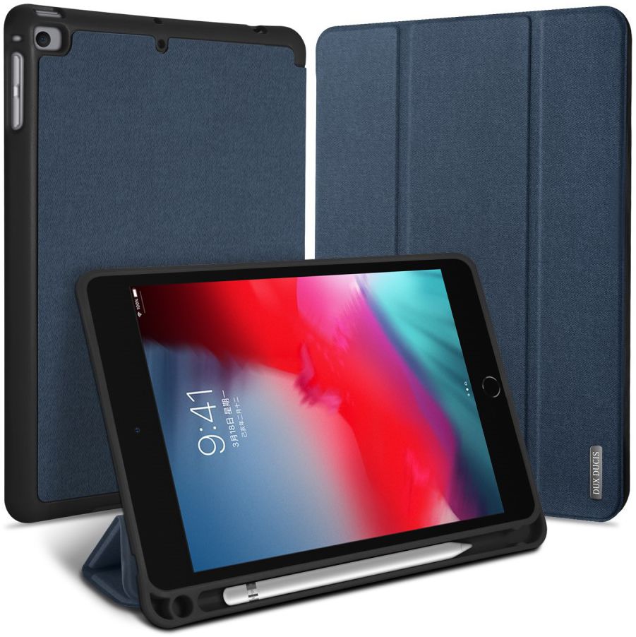 Dux Ducis Domo Series Apple iPad Mini 5 (2019) Tri-fold Hoes Blauw afbeelding 1