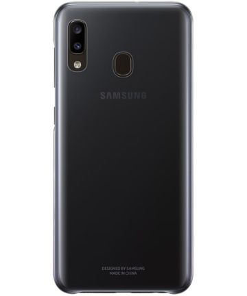Origineel Samsung Galaxy A20E Hoesje Gradation Cover Zwart Hoesjes