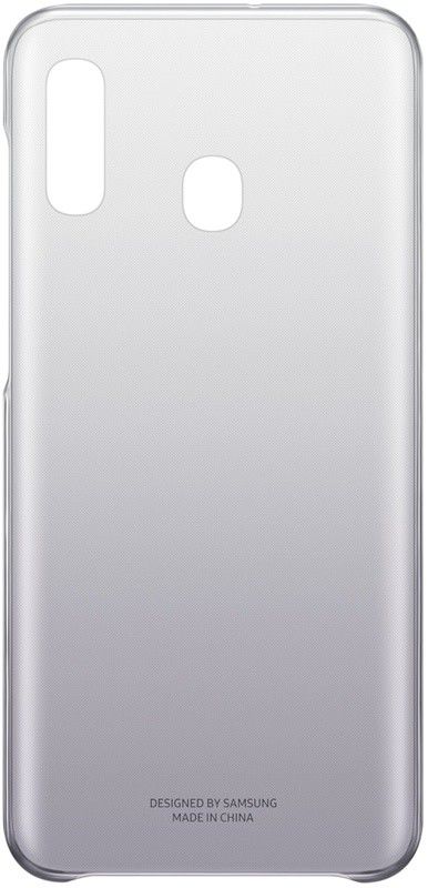 Origineel Samsung Galaxy A20E Hoesje Gradation Cover Zwart afbeelding 2
