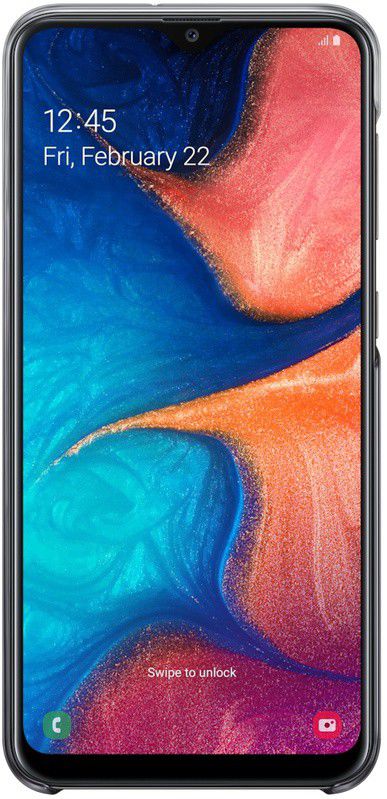 Origineel Samsung Galaxy A20E Hoesje Gradation Cover Zwart afbeelding 4