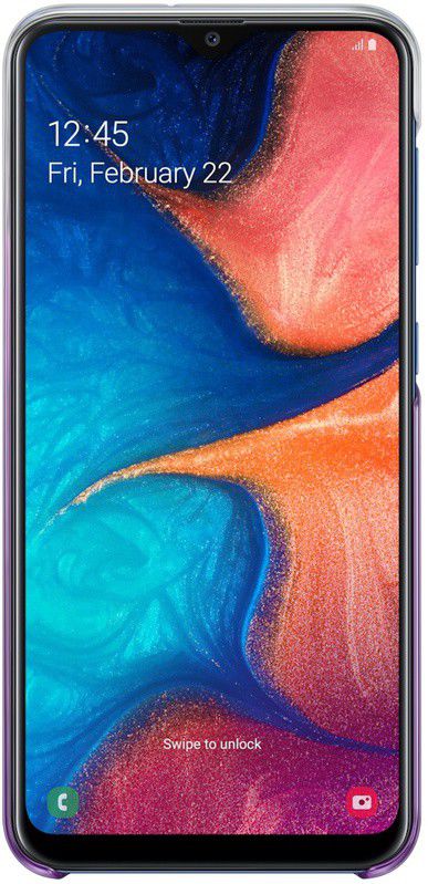 Origineel Samsung Galaxy A20E Hoesje Gradation Cover Paars afbeelding 2