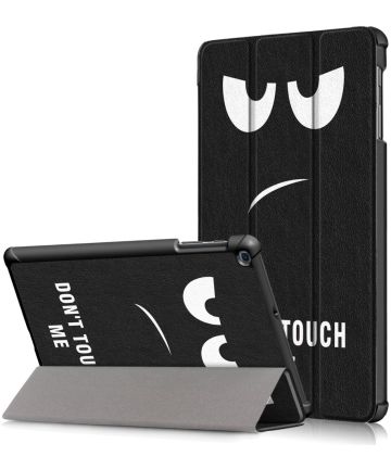 Reductor vloeistof Skiën Samsung Galaxy Tab A 10.1 (2019) Tri-fold Hoes Don't Touch My Pad |  GSMpunt.nl