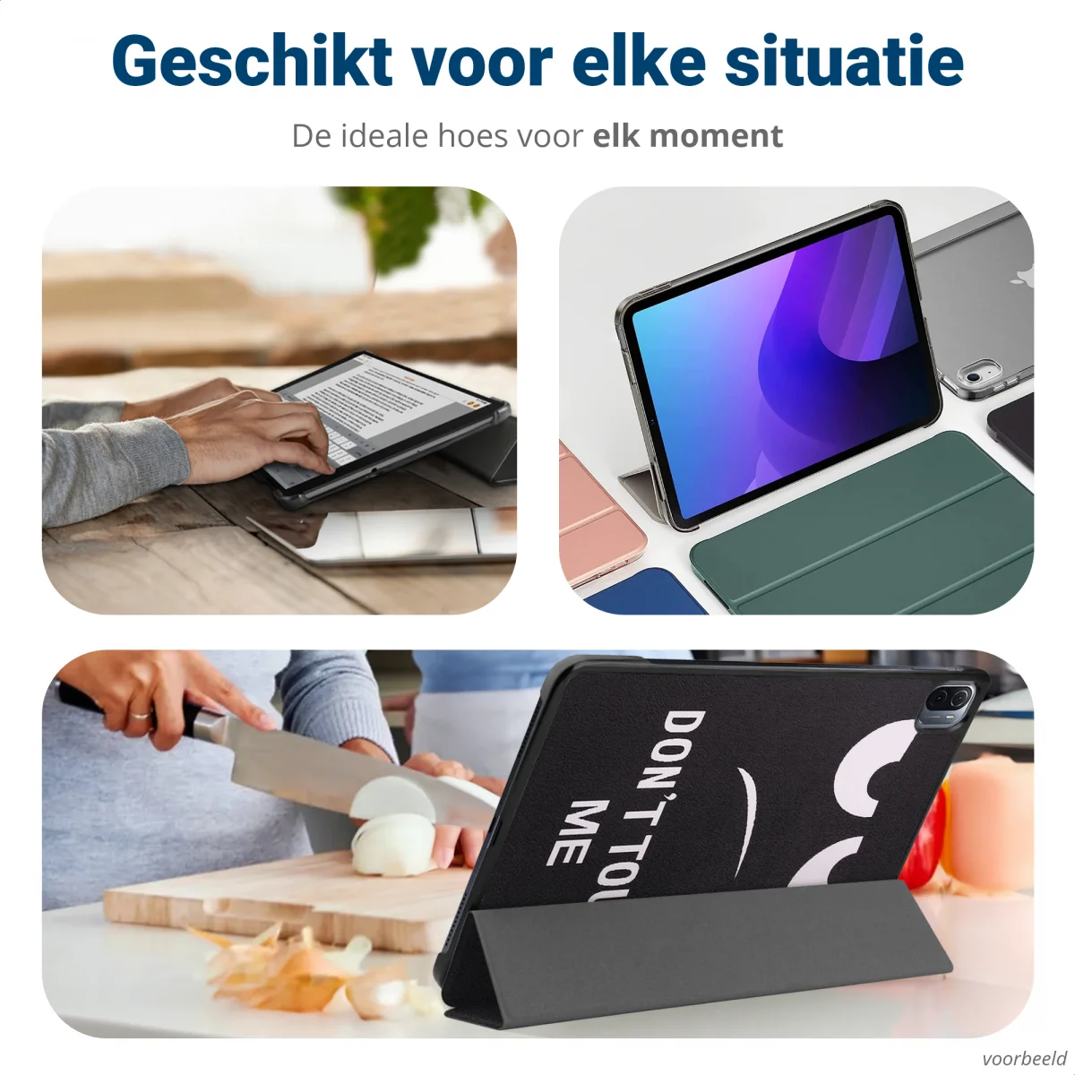 Samsung Galaxy Tab A 10.1 (2019) Tri-fold Hoes Don&#039;t Touch My Pad afbeelding 8