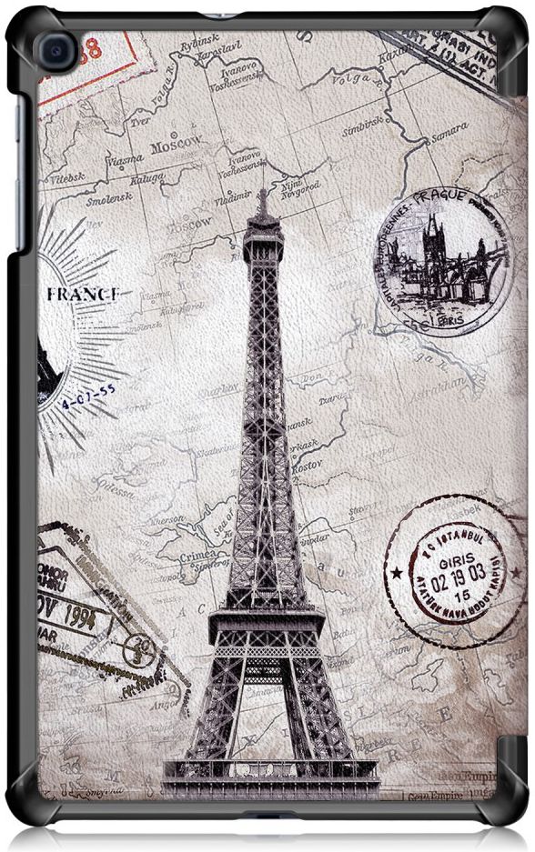 Samsung Galaxy Tab A 10.1 (2019) Tri-fold Hoes Eiffeltoren afbeelding 6