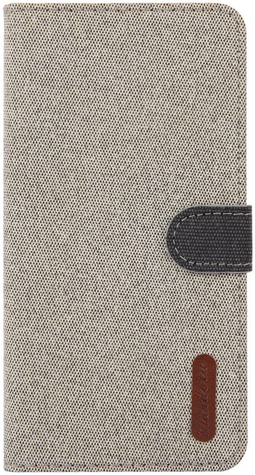 Samsung Galaxy S10 Soft Canvas Portemonnee Hoesje Khaki afbeelding 3