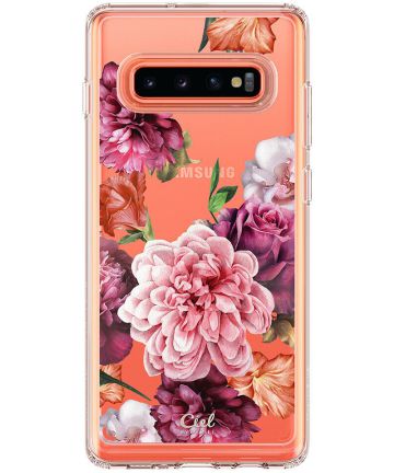 Spigen Ciel by Cyrill Cecile Samsung Galaxy S10 Hoesje Rose Floral Hoesjes