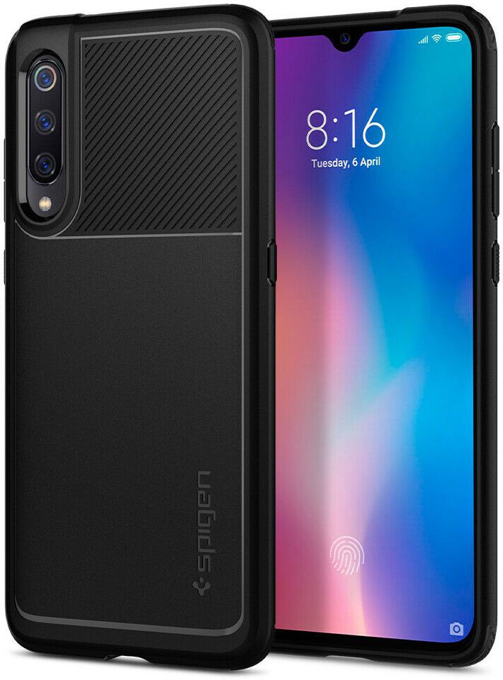 Spigen Rugged Armor Hoesje Xiaomi Mi 9 Zwart afbeelding 1