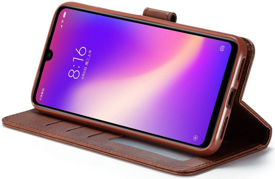 Xiaomi Redmi 7 Book Case Portemonnee Hoesje met Kaarthouder Coffee afbeelding 5