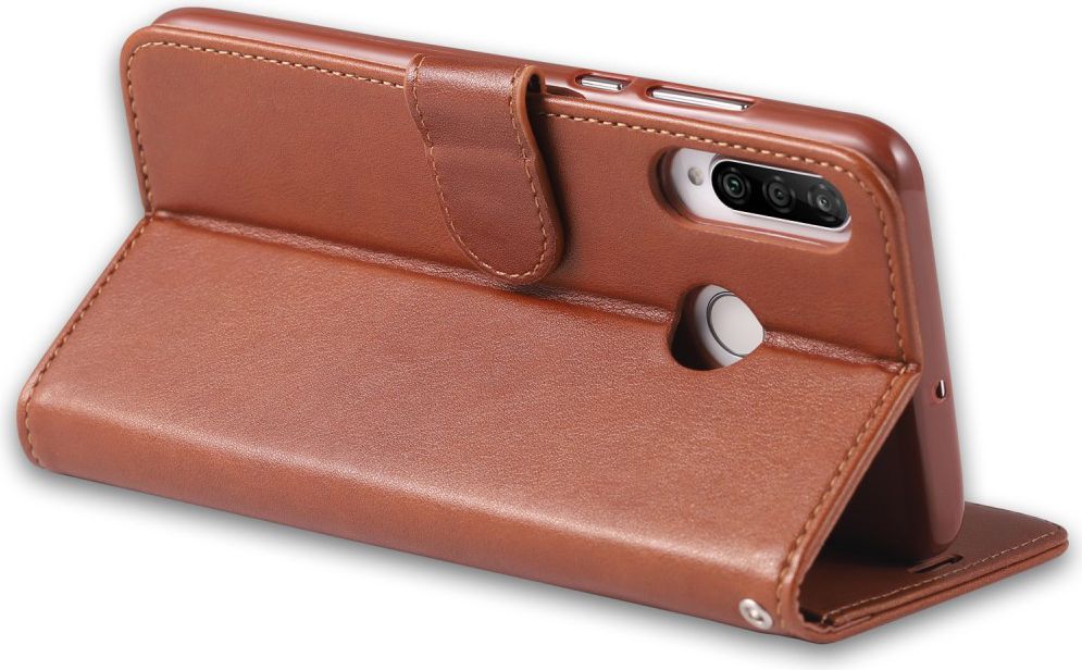 AZNS Huawei P30 Lite Portemonnee Hoesje Bruin afbeelding 7