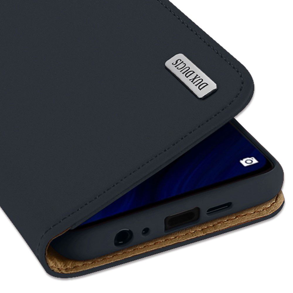 Dux Ducis Luxe Book Case Huawei P30 Hoesje Echt Leer Blauw afbeelding 2