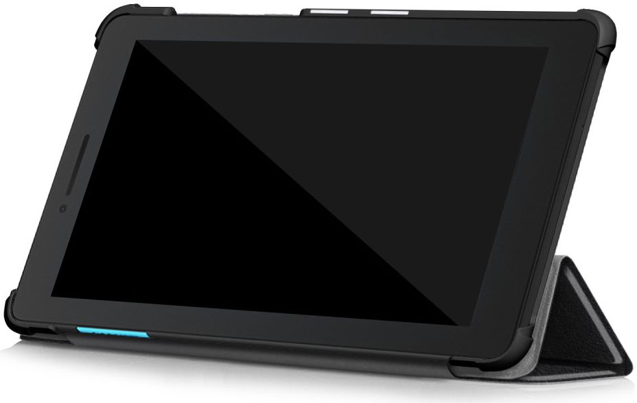 Lenovo Tab E7 Tri-Fold Hoes Zwart afbeelding 2