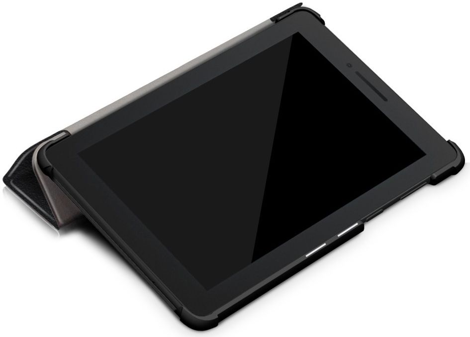 Lenovo Tab E7 Tri-Fold Hoes Zwart afbeelding 3