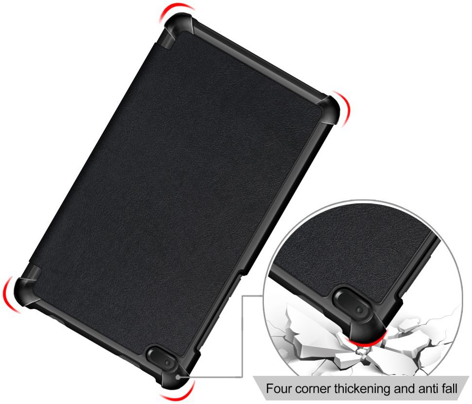 Lenovo Tab E7 Tri-Fold Hoes Zwart afbeelding 5