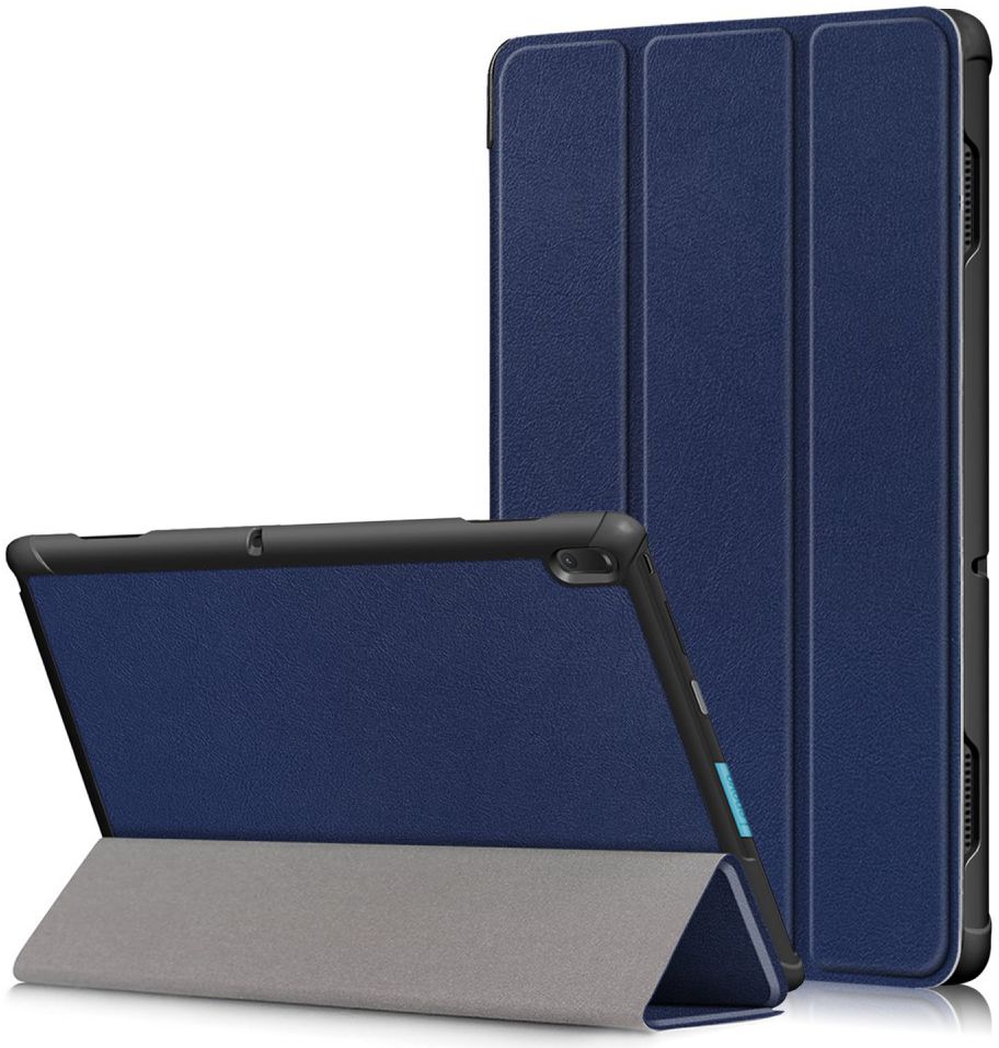 Lenovo Tab E10 Tri-Fold Hoes Blauw afbeelding 1